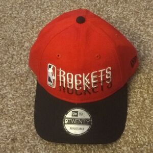 New Era Houston Rockets NBA Triple Text Strap Back